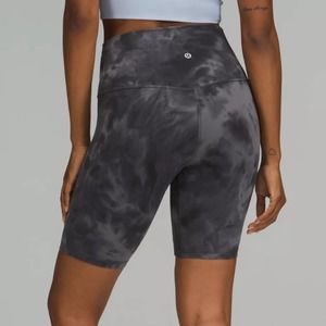 NWT lululemon Align High Rise Short 8" Diamond Dye Pitch Graphite Grey Size 8